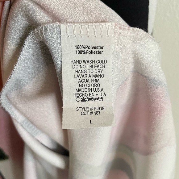 Colorful Geometric Abstract High Waisted Palazzo Pants Women’s Large NWOT - Picture 8 of 9